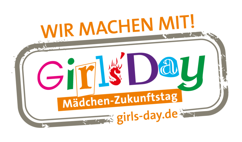 Logo des Girlsday in bunter verspielter Schrift